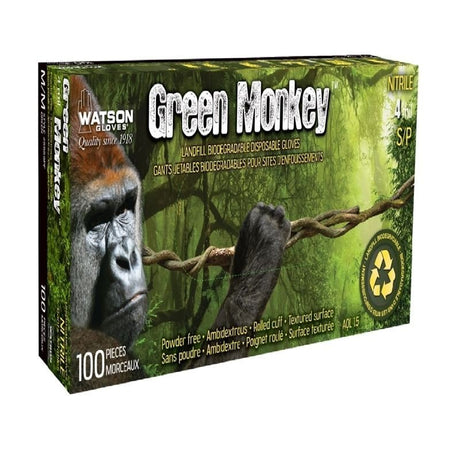 Watson Green Monkey Biodegradable Gloves - 50prs - Mississauga Hardware Centre Inc