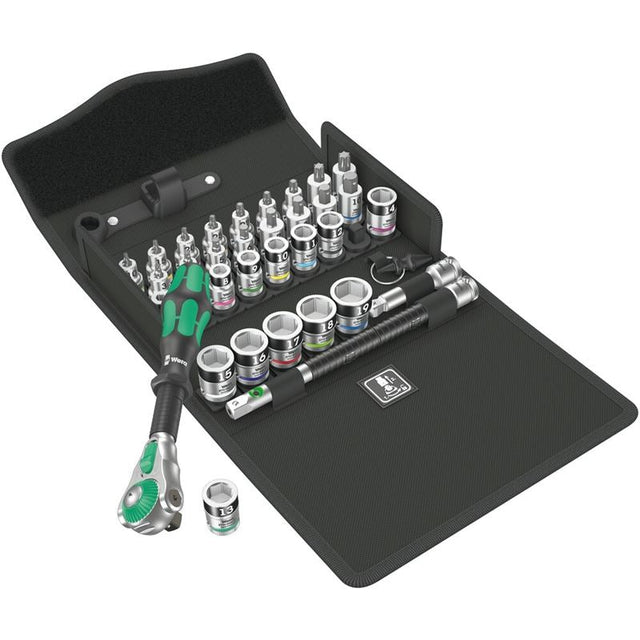 WERA 05003536001 8100 SB All - in Zyklop Speed ratchet set, 3/8 drive, 35 pieces - Mississauga Hardware Centre Inc