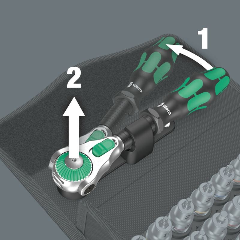 WERA 05003536001 8100 SB All - in Zyklop Speed ratchet set, 3/8 drive, 35 pieces - Mississauga Hardware Centre Inc