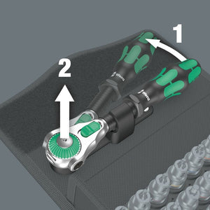 WERA 05003536001 8100 SB All - in Zyklop Speed ratchet set, 3/8 drive, 35 pieces - Mississauga Hardware Centre Inc
