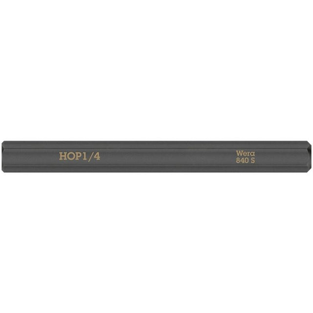 WERA 05018157001 840 S Hex - Plus bits for impact screwdrivers, 1/4in x 70 mm - Mississauga Hardware Centre Inc
