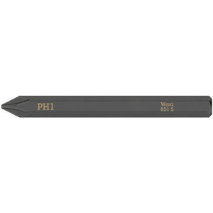 WERA 05018160001 851 S Phillips bits for impact screwdrivers, PH 1 x 70 mm - Mississauga Hardware Centre Inc