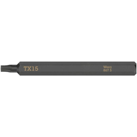 WERA 05018166001 867 S TORX bits for impact screwdrivers, TX 15 x 70 mm - Mississauga Hardware Centre Inc