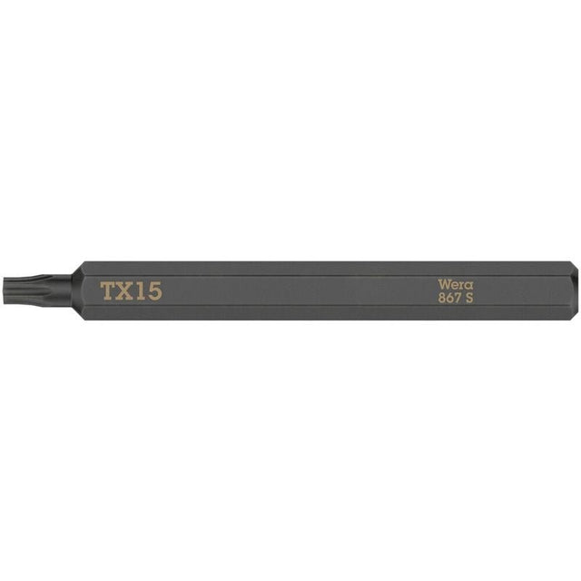 WERA 05018166001 867 S TORX bits for impact screwdrivers, TX 15 x 70 mm - Mississauga Hardware Centre Inc