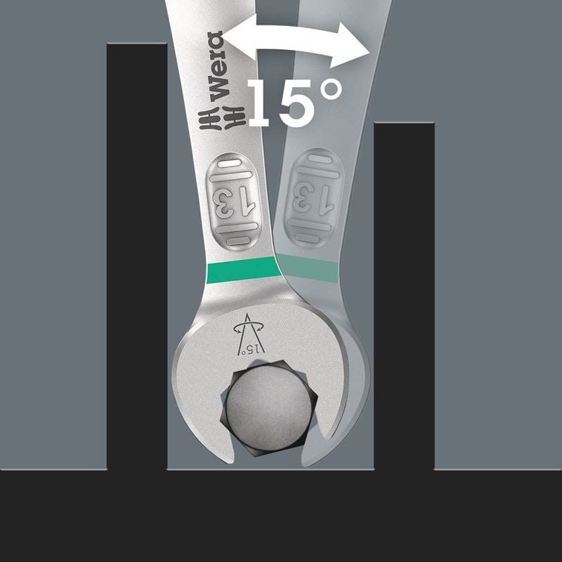 Wera 05020229001 6003 Joker 4 Set Imperial 1 Ring Spanner Set, 4 Pieces - Mississauga Hardware Centre Inc