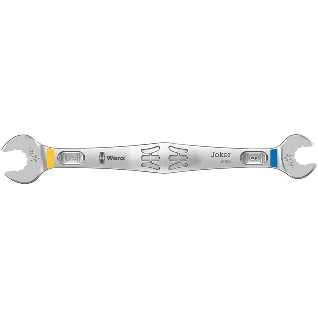 Wera 05020310001 6005 Joker Double Open - Ended Wrenches, 6 X 7 X 111.8 Mm - Mississauga Hardware Centre Inc