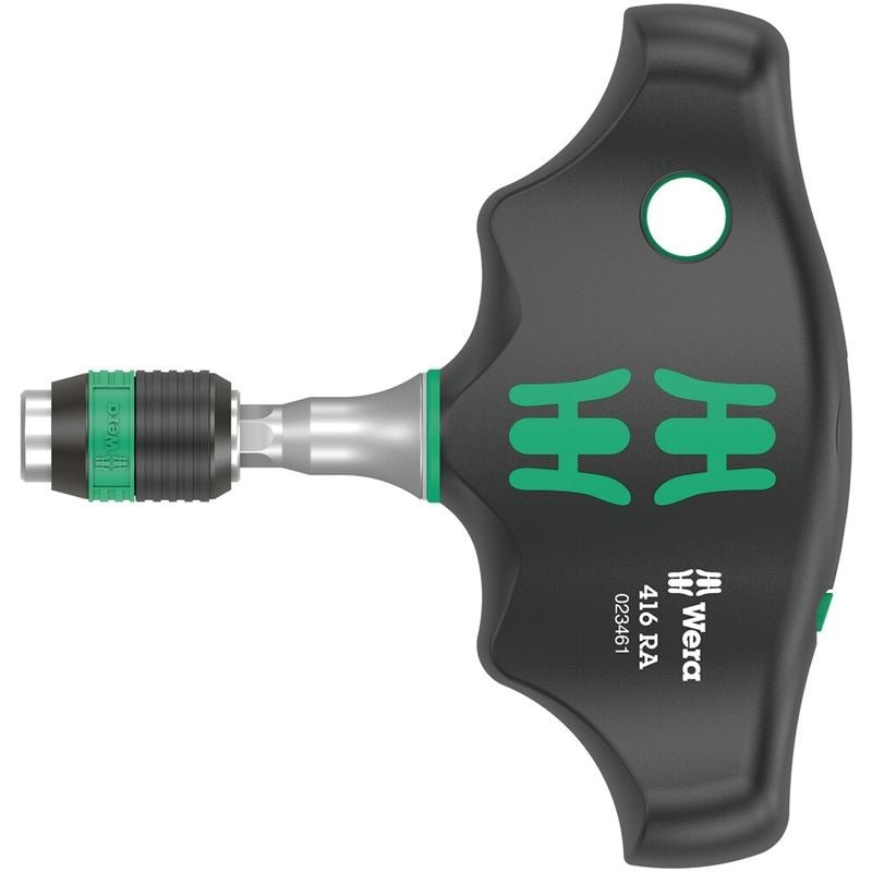 WERA 05023461001 416 RA T - handle bitholding screwdriver with ratchet function and Rapidaptor quick - release chuck, 1/4 x 45 mm - Mississauga Hardware Centre Inc