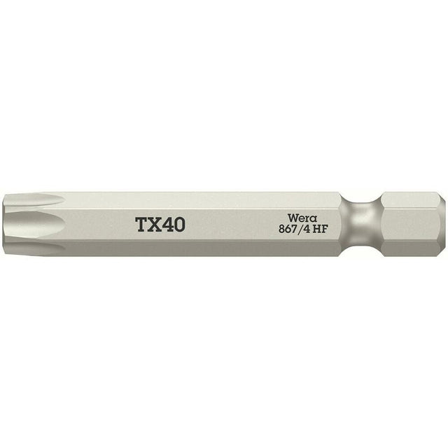 Wera 05060511001 867/4 Torx Hf Bits With Holding Function, Tx 40 X 50 Mm - Mississauga Hardware Centre Inc