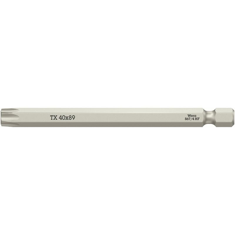 Wera 05060517001 867/4 Torx Hf Bits With Holding Function, Tx 40 X 89 Mm - Mississauga Hardware Centre Inc
