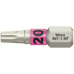 Wera 05066142001 867/1 Torx Hf Bits With Holding Function, Tx 20 X 25 Mm - Mississauga Hardware Centre Inc