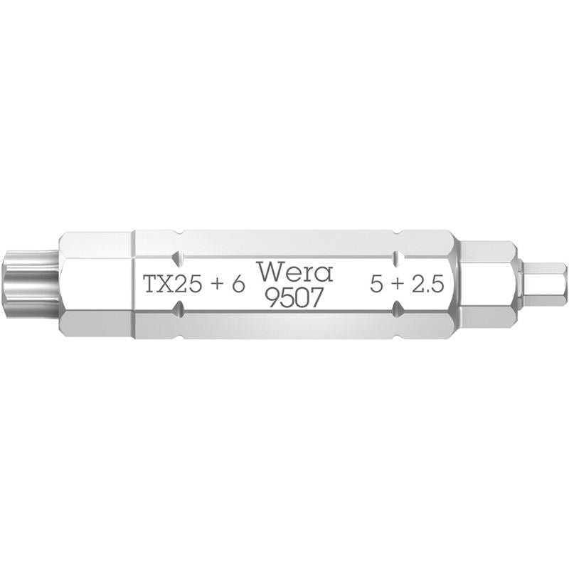 Wera 05073202001 9507 Sb 4 - In - 1 Bit 2, 2.5; 5; 6 X Tx 25 X 37 Mm - Mississauga Hardware Centre Inc
