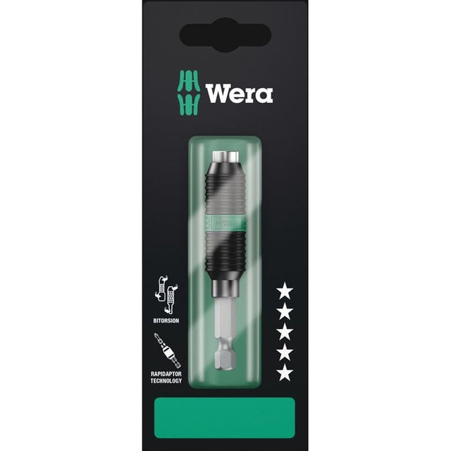 WERA 897/4 R SB Rapidaptor BiTorsion Universal Bit Holder, 1/4" x 75 mm - Mississauga Hardware Centre IncWERA TOOLS05073420001