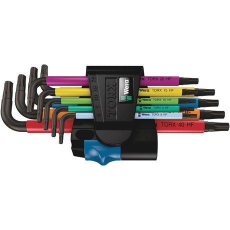 WERA 967/9 TX Multicolour HF 1 L - key set with holding function, 9 pieces - Mississauga Hardware Centre IncWERA TOOLS5024179001
