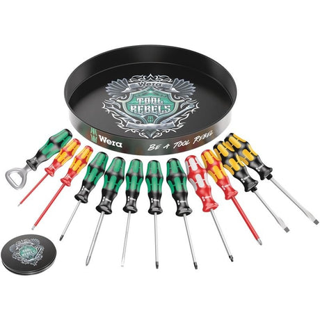 Wera Limited edition 11pc Screwdriver Set with serving tray, bottle opener and four coasters - Mississauga Hardware Centre IncWERA TOOLS05134341001