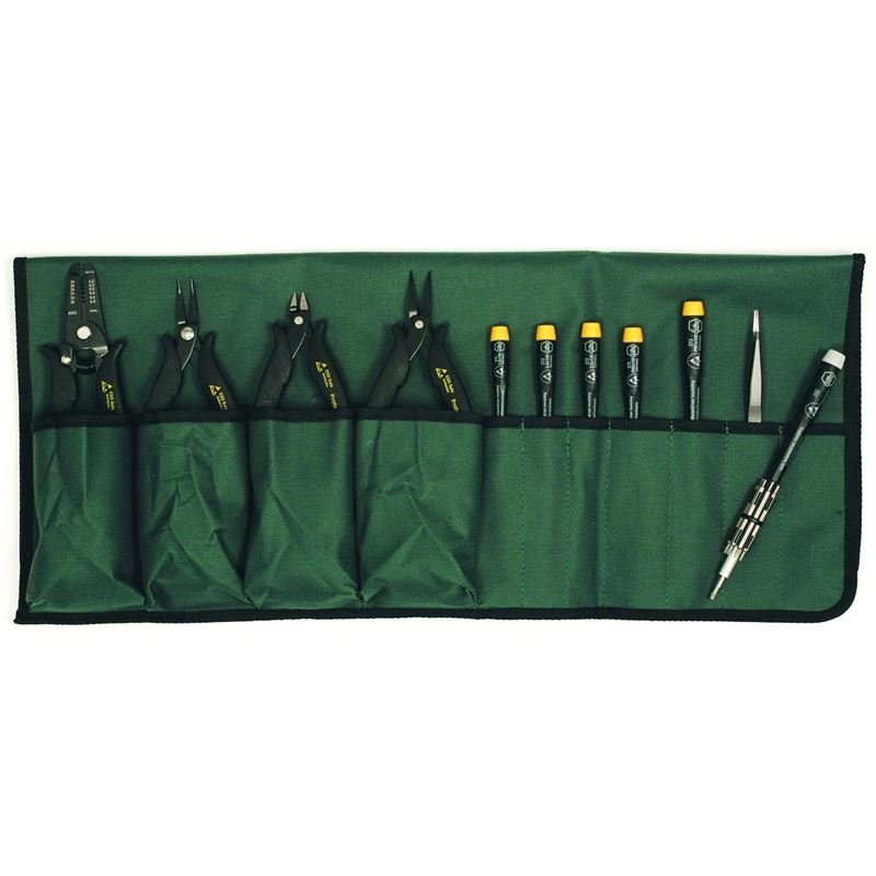 Wiha 26 Piece ESD Safe Set - 2 Pliers, Cutter and Stripper, 5 ESD Precision Screwdrivers, MicroBits with Handle and ESD Safe Tweezers - Mississauga Hardware Centre IncWiha ToolsWIHA-45890
