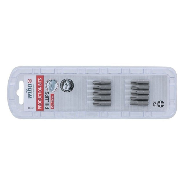 Wiha 3 Phillips Insert Bit Pack of 10 Bits - Mississauga Hardware Centre IncWiha ToolsWIHA-71103