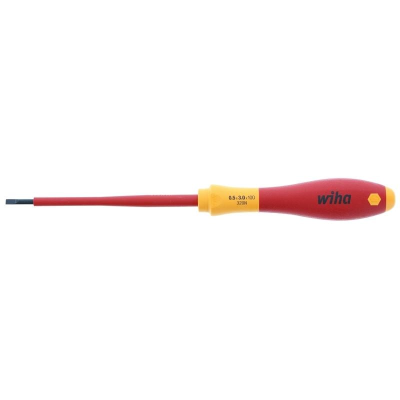 WIHA 32012 Insulated SoftFinish Slotted Screwdriver 3.0mm x 100mm - Mississauga Hardware Centre Inc