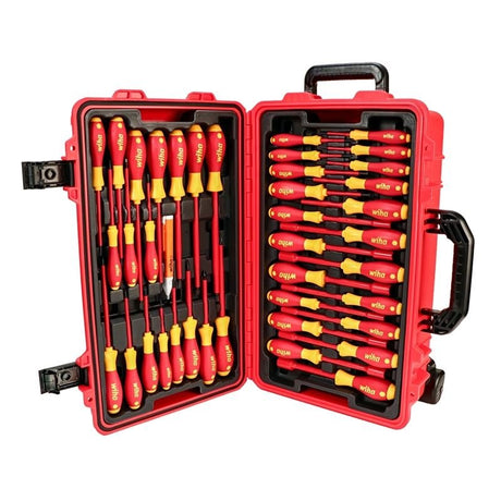 WIHA 32800 80 PIECE MASTER ELECTRICIAN'S INSULATED TOOLS SET IN ROLLING HARD CASE - Mississauga Hardware Centre Inc