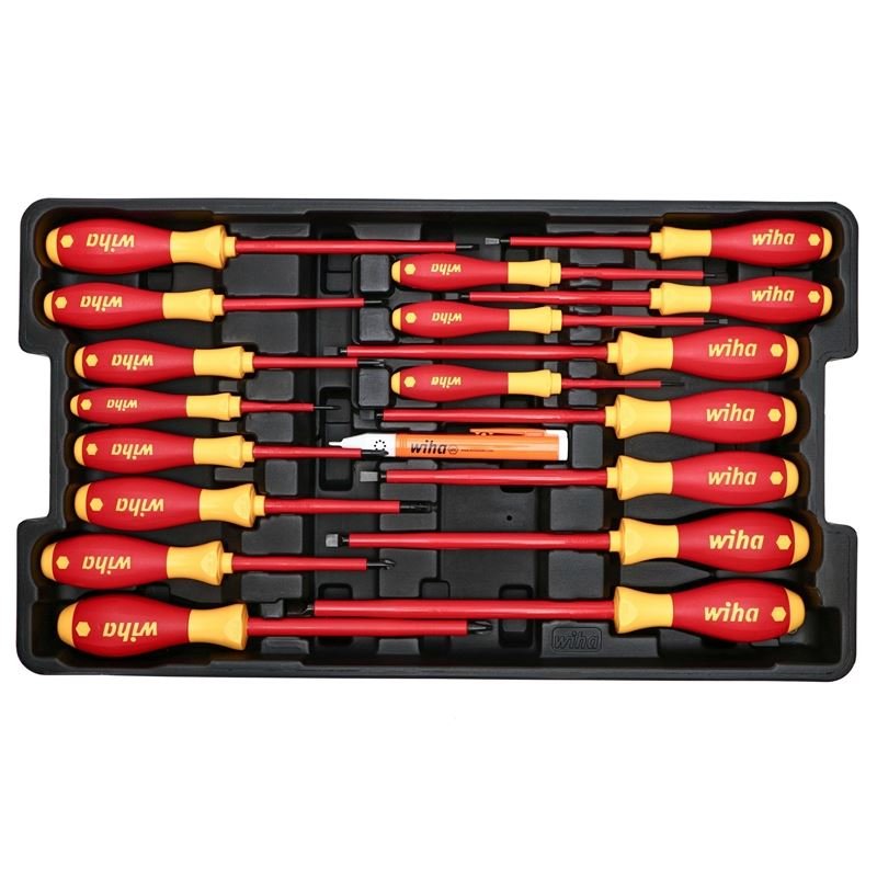WIHA 32800 80 PIECE MASTER ELECTRICIAN'S INSULATED TOOLS SET IN ROLLING HARD CASE - Mississauga Hardware Centre Inc