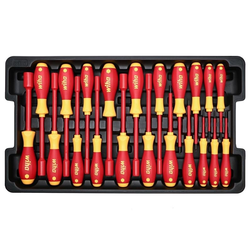 WIHA 32800 80 PIECE MASTER ELECTRICIAN'S INSULATED TOOLS SET IN ROLLING HARD CASE - Mississauga Hardware Centre Inc