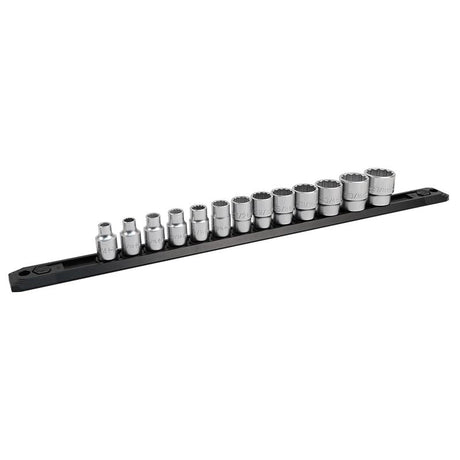 Wiha 33790 3/8 Inch Drive 12 Point Socket Set 1/4 to 7/8" with Ratchet and Extensions 13 - Piece - Mississauga Hardware Centre Inc