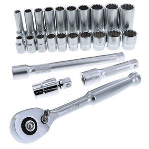 WIHA 33795 24 Piece 3/8â€ Drive Professional Socket Tray Set - Metric - Mississauga Hardware Centre Inc
