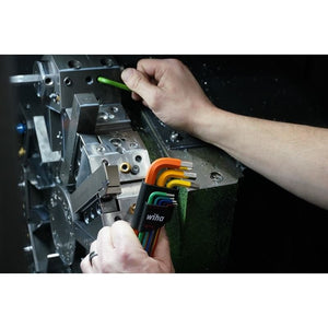 WIHA - 66980 9 Piece Ball End Color Coded Hex L - Key Set - Metric - Mississauga Hardware Centre Inc