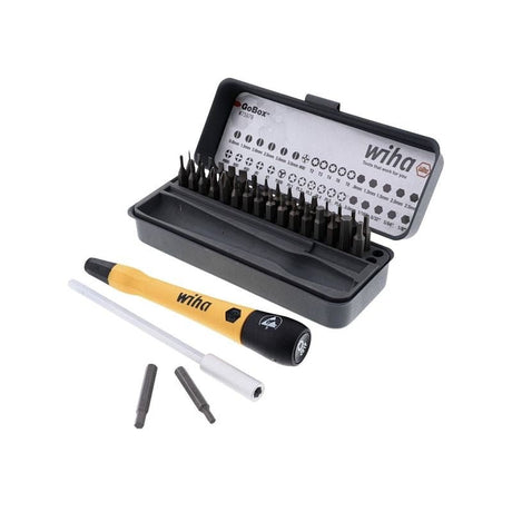 WIHA 75979 36 PIECE GOBOX ELECTRONICS ESD PRECISION MICRO BIT SET - Mississauga Hardware Centre Inc