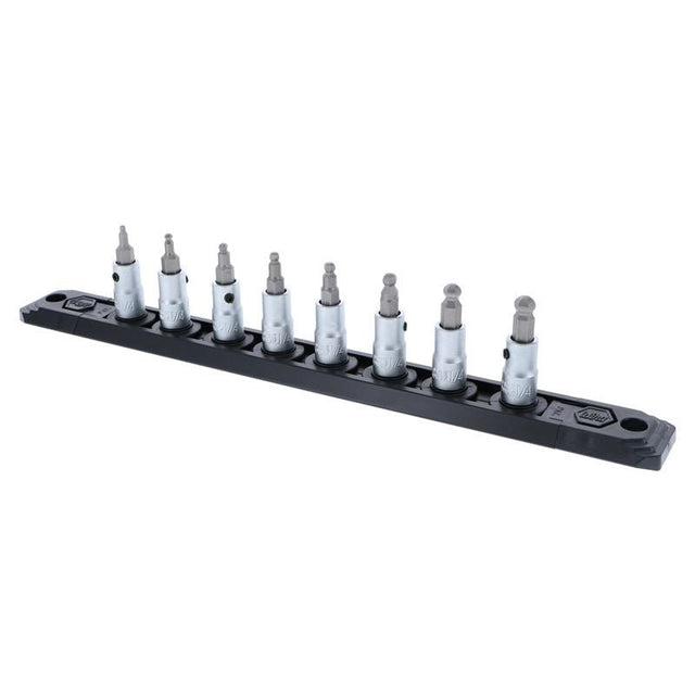 Wiha Ball End Hex Inch Bit Socket 1/4in Square Drive 8 Piece Set - Mississauga Hardware Centre IncWiha ToolsWIHA-71798