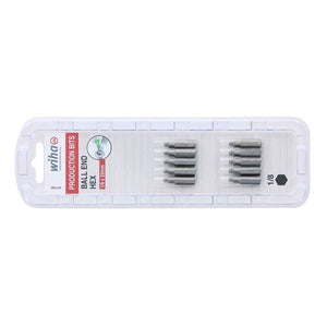 Wiha Ball End Hex Inch Insert Bit 1/8in Pack of 10 Bits - Mississauga Hardware Centre IncWiha ToolsWIHA-71703