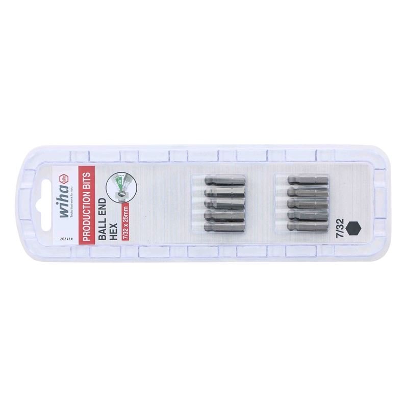 Wiha Ball End Hex Inch Insert Bit 7/32in Pack of 10 Bits - Mississauga Hardware Centre IncWiha ToolsWIHA-71707