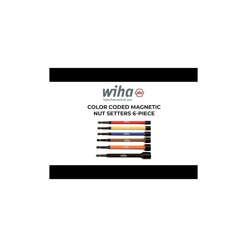 Wiha Color Coded Magnetic Nut Setters 6 - Piece - Mississauga Hardware Centre IncWiha ToolsWIHA-70486