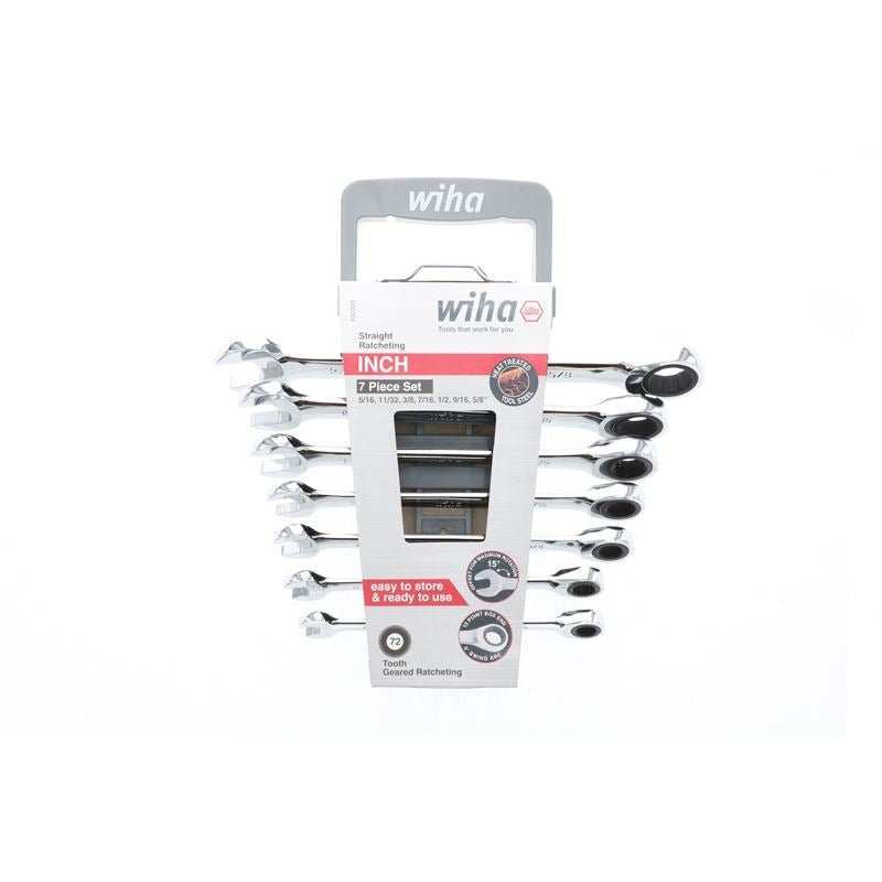 Wiha Combination Inch Ratchet Wrenches 7 Piece Set - Mississauga Hardware Centre IncWiha ToolsWIHA-30393