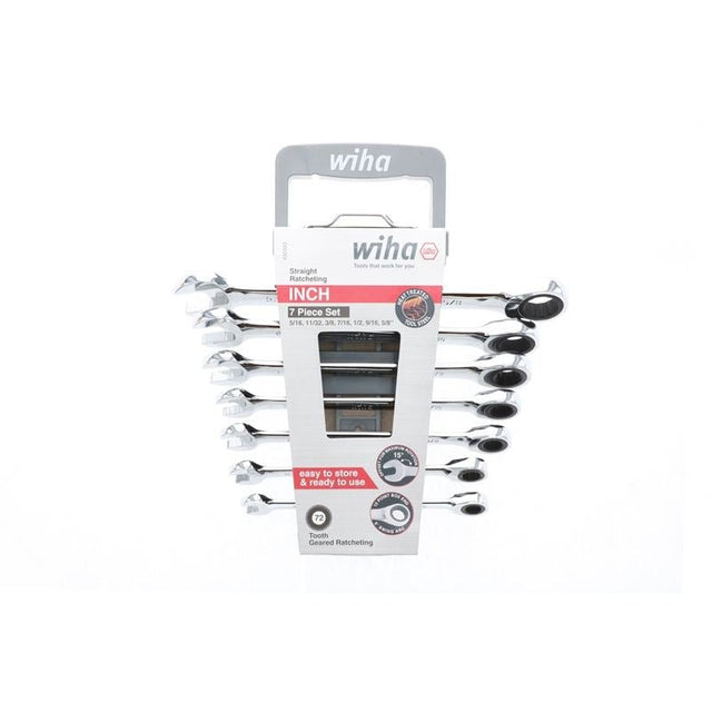 Wiha Combination Inch Ratchet Wrenches 7 Piece Set - Mississauga Hardware Centre IncWiha ToolsWIHA-30393