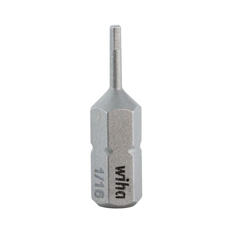 Wiha Hex Inch Insert Bit 1/16 x 25mm Pack of 10 Bits - Mississauga Hardware Centre IncWiha ToolsWIHA-71326