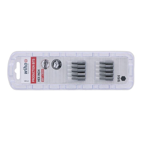 Wiha Hex Inch Insert Bit 9/64 x 25mm Pack of 10 Bits - Mississauga Hardware Centre IncWiha ToolsWIHA-71339