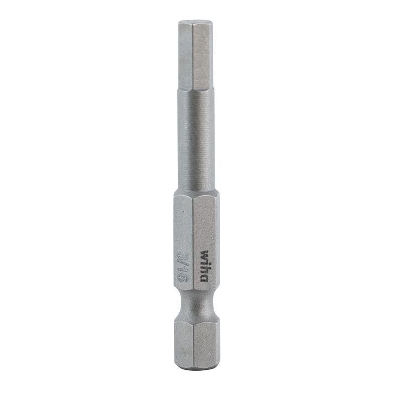 Wiha Hex Inch Power Bit 3/16 x 50mm Pack of 10 Bits - Mississauga Hardware Centre IncWiha ToolsWIHA-74316