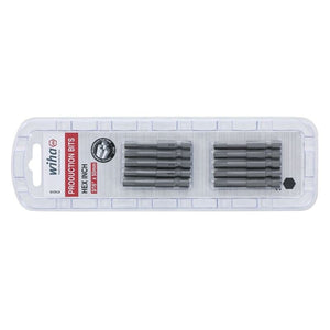 Wiha Hex Inch Power Bit 3/16 x 50mm Pack of 10 Bits - Mississauga Hardware Centre IncWiha ToolsWIHA-74316