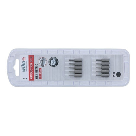 Wiha Hex Metric Insert Bit 2.0 x 25mm Pack of 10 Bits - Mississauga Hardware Centre IncWiha ToolsWIHA-71306
