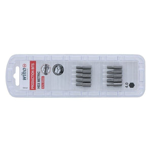 Wiha Hex Metric Insert Bit 4.0 x 25mm Pack of 10 Bits - Mississauga Hardware Centre IncWiha ToolsWIHA-71312