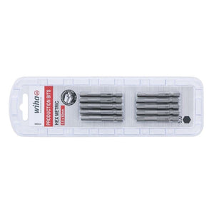 Wiha Hex Metric Power Bit 5.0 x 50mm Pack of 10 Bits - Mississauga Hardware Centre IncWiha ToolsWIHA-74350