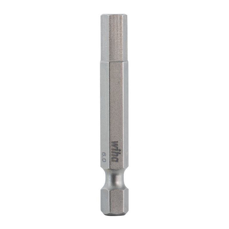 Wiha Hex Metric Power Bit 6.0 x 50mm Pack of 10 Bits - Mississauga Hardware Centre IncWiha ToolsWIHA-74360