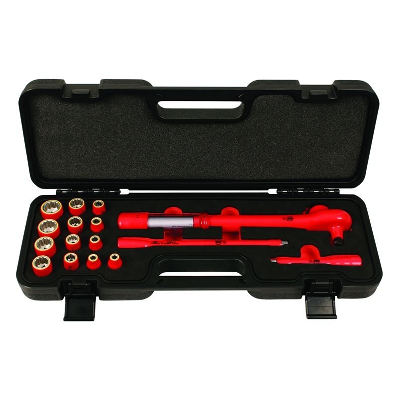Wiha Insulated 3/8in Drive Ratcheting Torque Wrench Metric Socket Set - Mississauga Hardware Centre IncWiha ToolsWIHA-30192