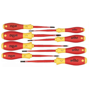Wiha Insulated SlimLine Slotted/Phillips/Square Screwdrivers 8 Piece Set - Mississauga Hardware Centre IncWiha ToolsWIHA-32197
