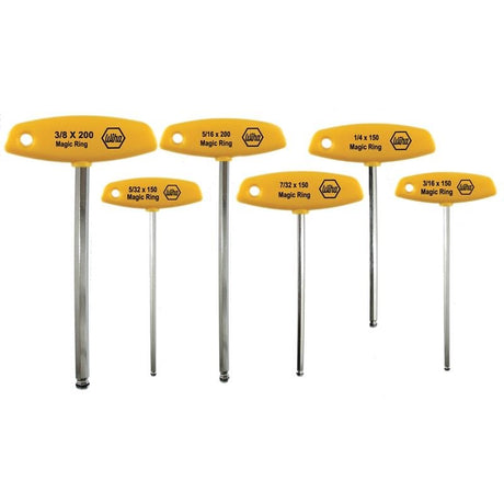 Wiha MagicRing Ball End Hex T - Handle Inch 6 Piece Set - Mississauga Hardware Centre IncWiha ToolsWIHA-54091