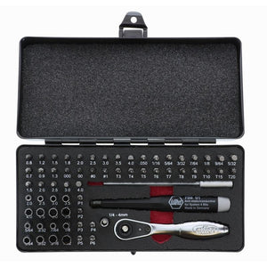 Wiha Master Tech 65 Piece Set - ESD Handle, Mini Ratchet and MicroBits In Metal Storage Box - Mississauga Hardware Centre IncWiha ToolsWIHA-75965