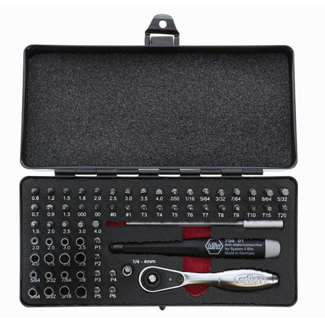 Wiha Master Tech 65 Piece Set - ESD Handle, Mini Ratchet and MicroBits In Metal Storage Box - Mississauga Hardware Centre IncWiha ToolsWIHA-75965