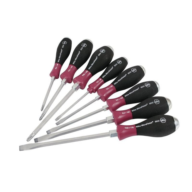 Wiha MicroFinish Extra Heavy Duty Slotted/Phillips 8 Piece Set - Mississauga Hardware Centre IncWiha ToolsWIHA-53398