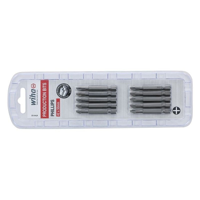 Wiha Phillips Power Bit 2 x 50mm Pack of 10 Bits - Mississauga Hardware Centre IncWiha ToolsWIHA-74112