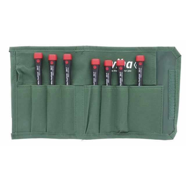 Wiha PicoFinish Precision Slotted Screwdrivers 8 Piece Set in Canvas Pouch - Mississauga Hardware Centre IncWiha ToolsWIHA-26093
